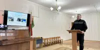 Профилактическая беседа сотрудника МЧС с педагогическими работниками